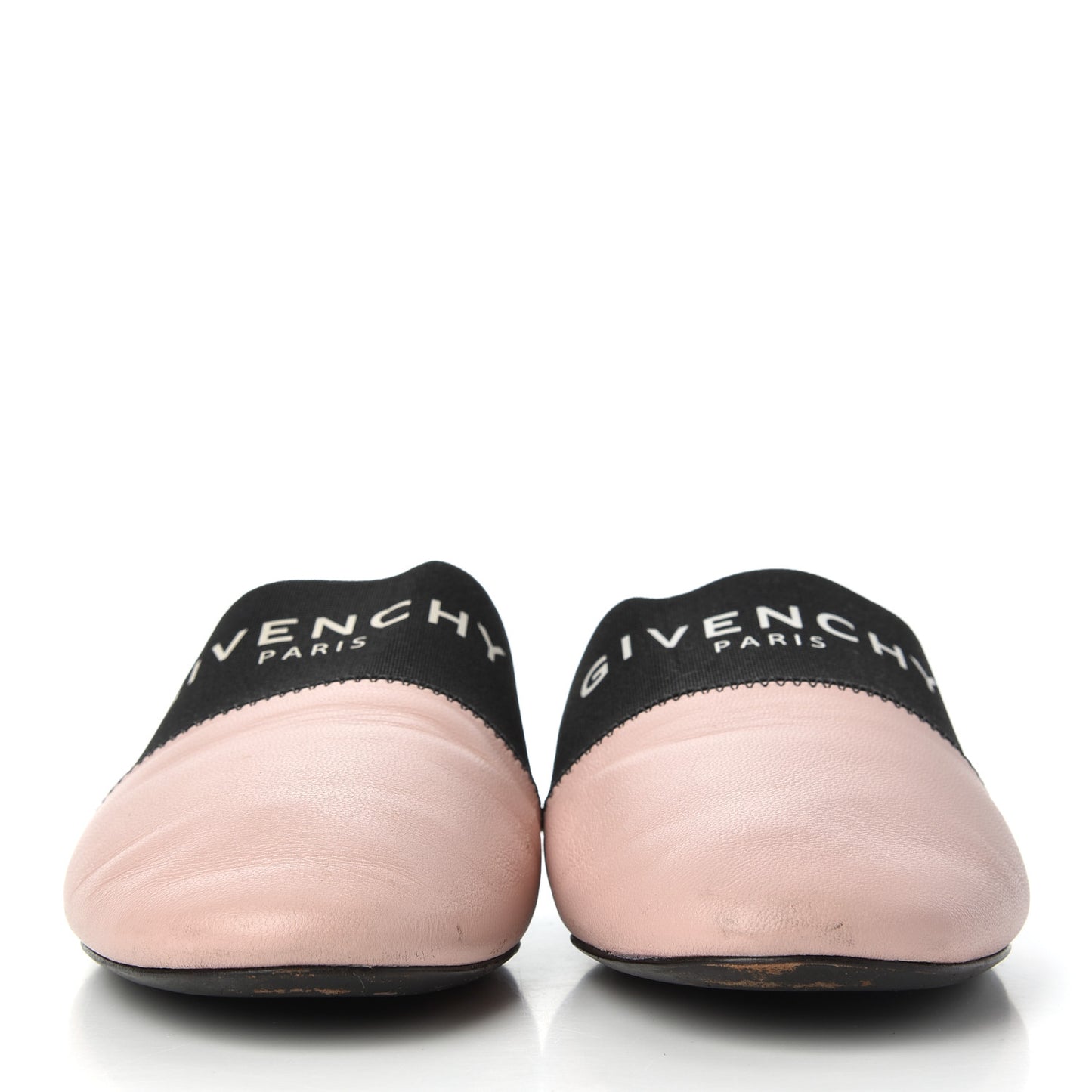 Calfskin Bedford Logo Mule Slides 36 Pink