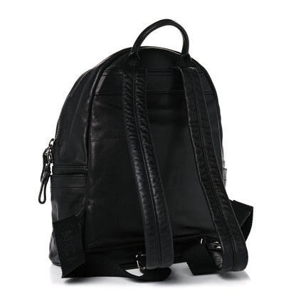 MCM Calfskin Medium Studded Backpack Black 2 of 15