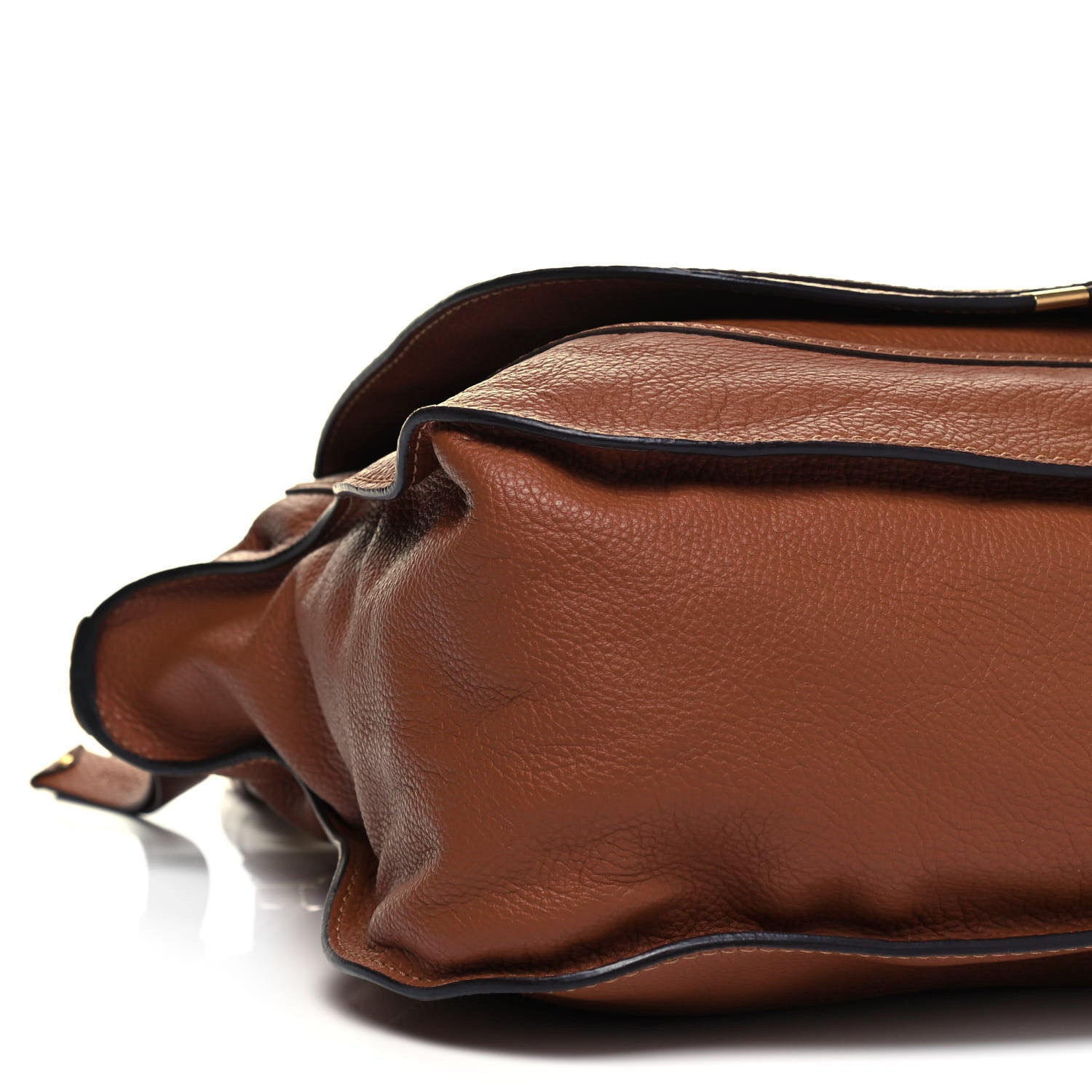 Chloe Calfskin Large Marcie Satchel Tan 9 of 9