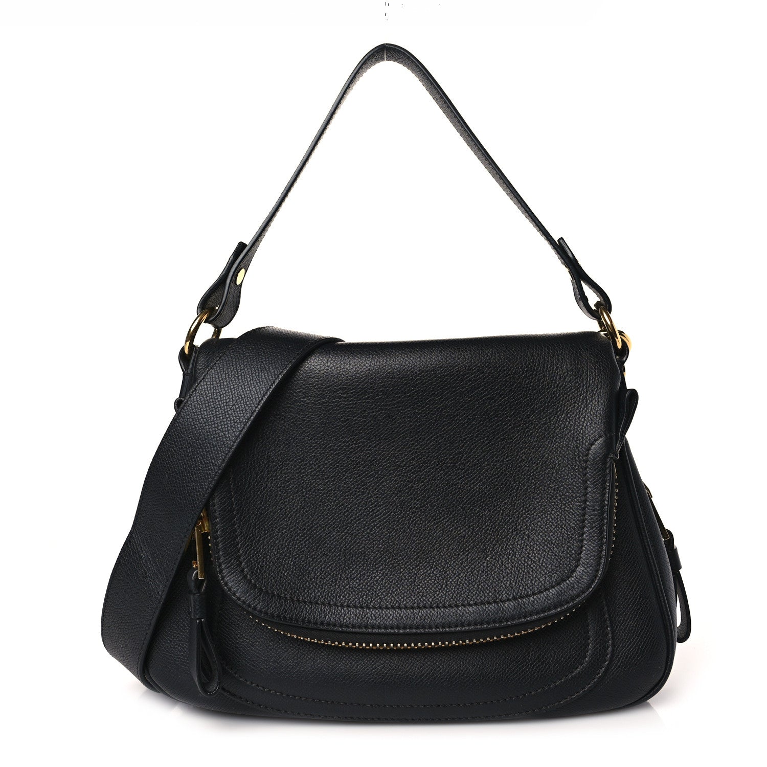 Tom Ford Pebbled Calfskin Medium Jennifer Black 1 of 9