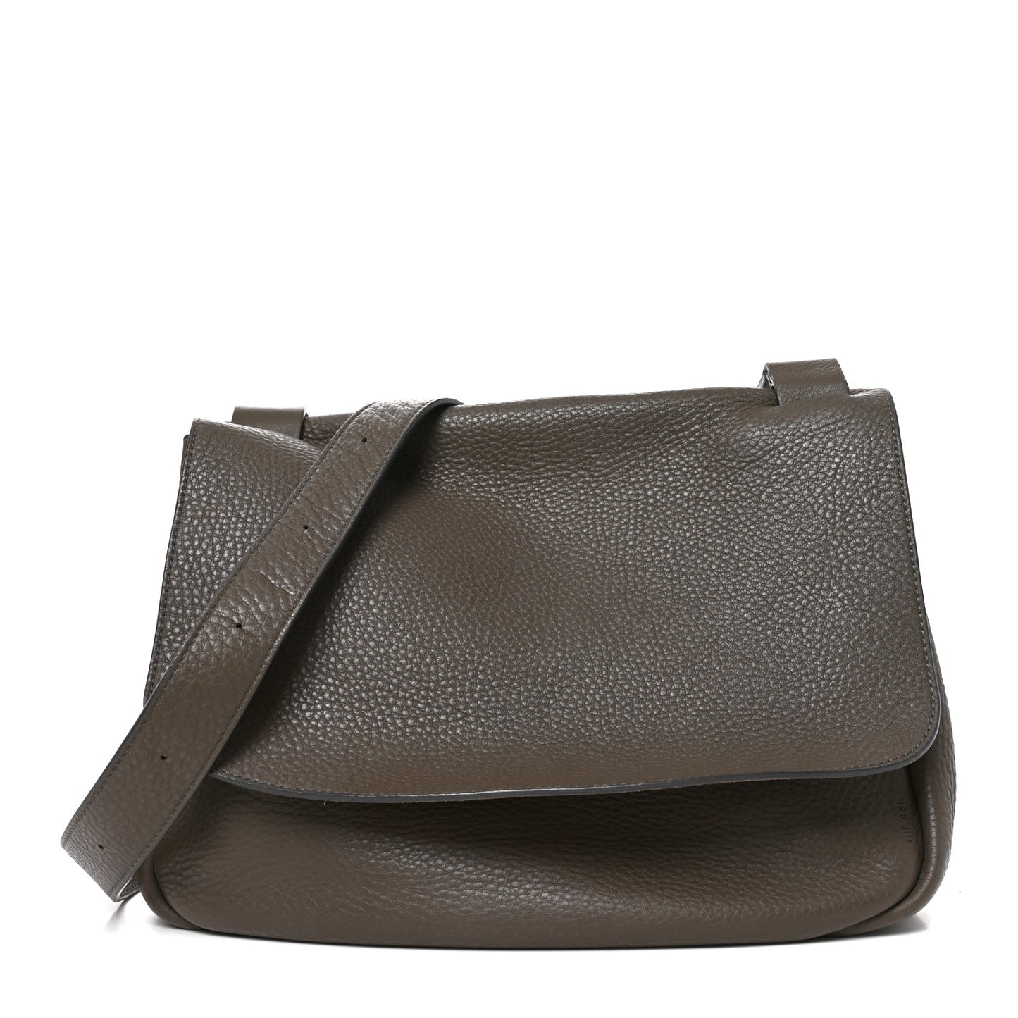 Calfskin Small Mail Bag Ash Grey