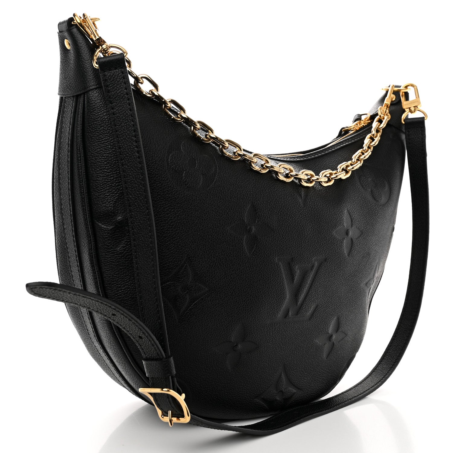 Louis Vuitton Empreinte Monogram Giant Loop Hobo Black 5 of 10