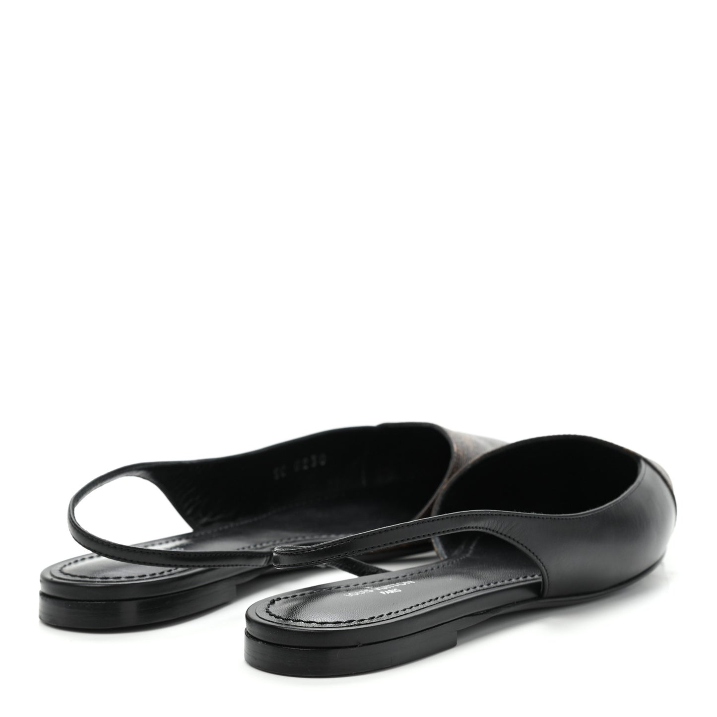 Patent Monogram Cherie Slingback Ballerina Flats 36.5