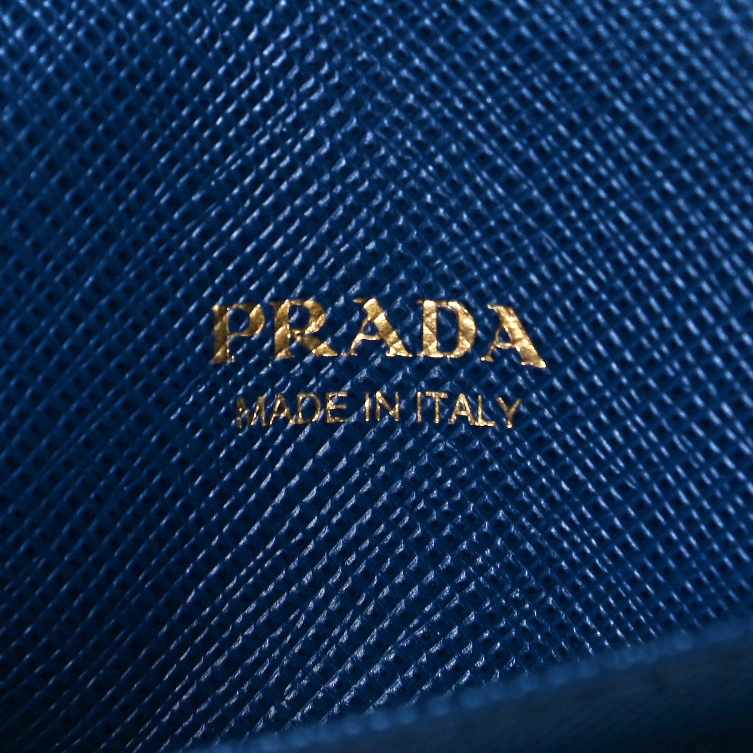 Prada Saffiano Metal Flap Wallet Bluette 5 of 8