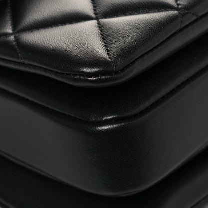 Chanel Lambskin Quilted Small Trendy CC Dual Handle Flap Bag Black 9 of 14