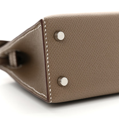Hermes Epsom Mini Kelly Sellier 20 Etoupe 9 of 11