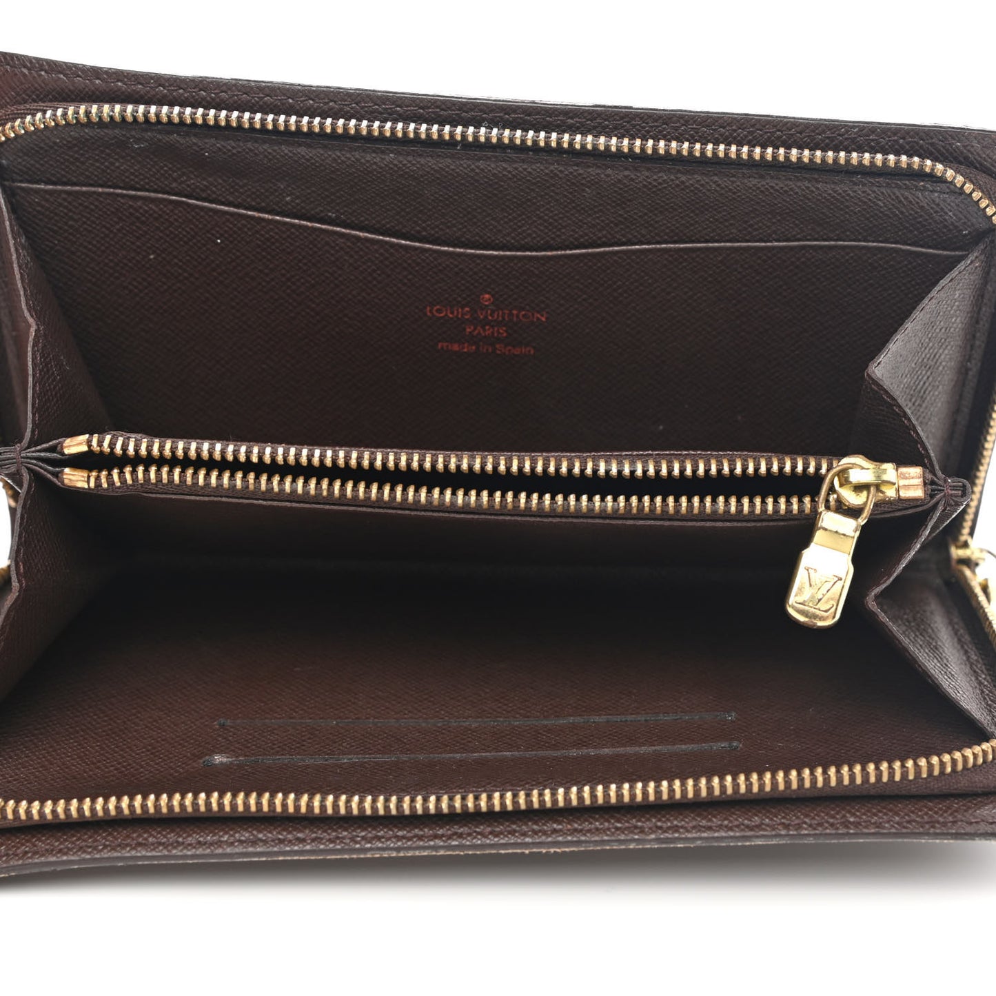 Damier Ebene Porte-Monnaie Zippe Zippy Wallet