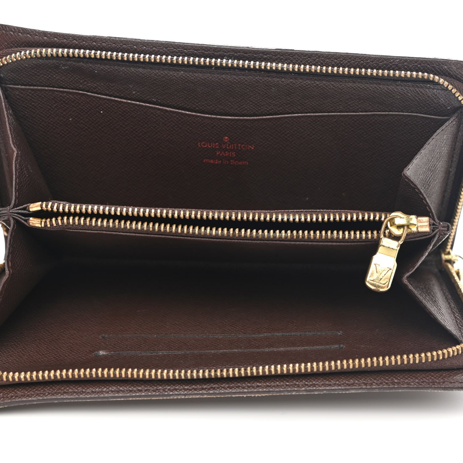Louis Vuitton Damier Ebene Porte-Monnaie Zippe Zippy Wallet 10 of 16