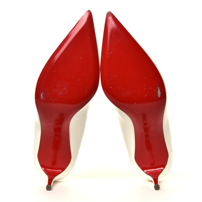Christian Louboutin Patent So Kate 85 Pumps 37.5 White 6 of 8