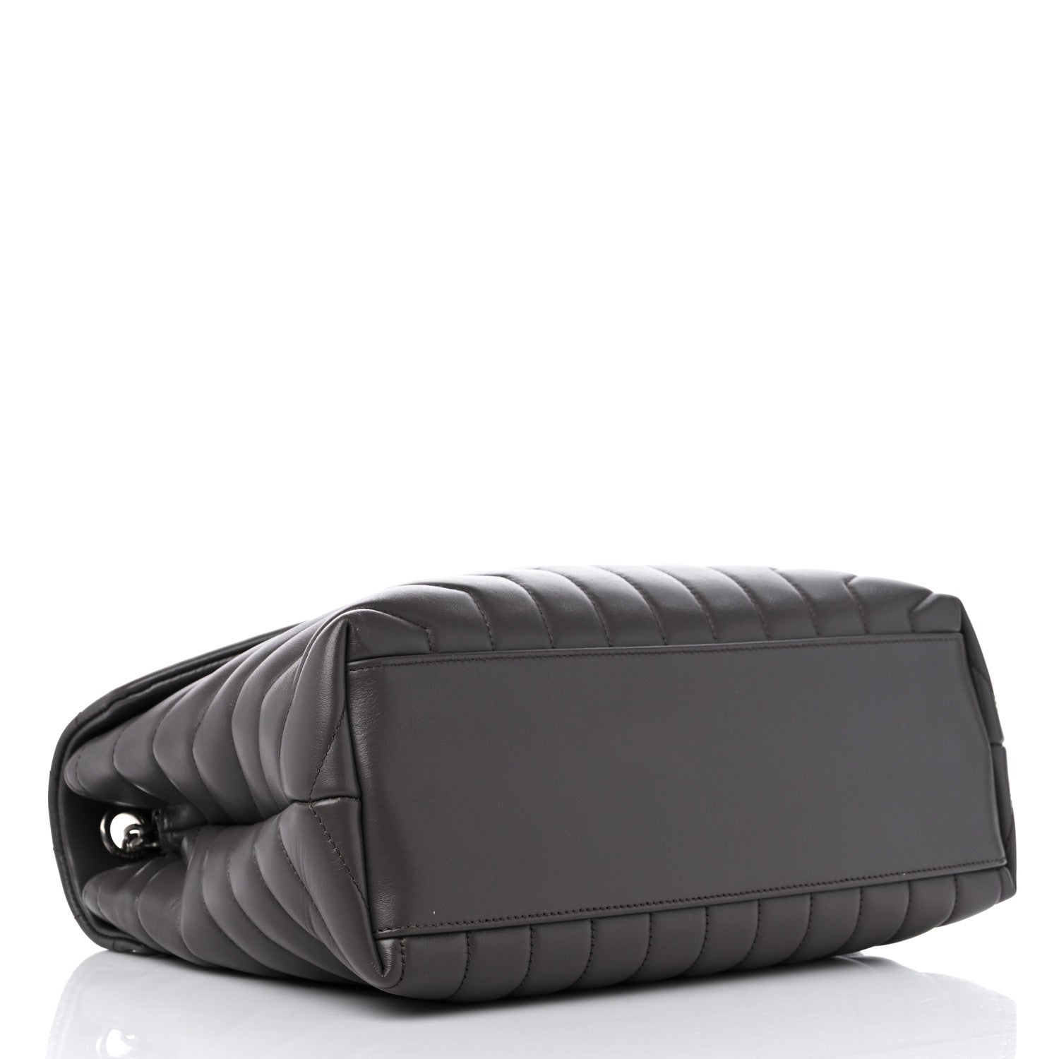 Saint Laurent Calfskin Y Quilted Monogram Medium Loulou Chain Satchel Earth 4 of 11