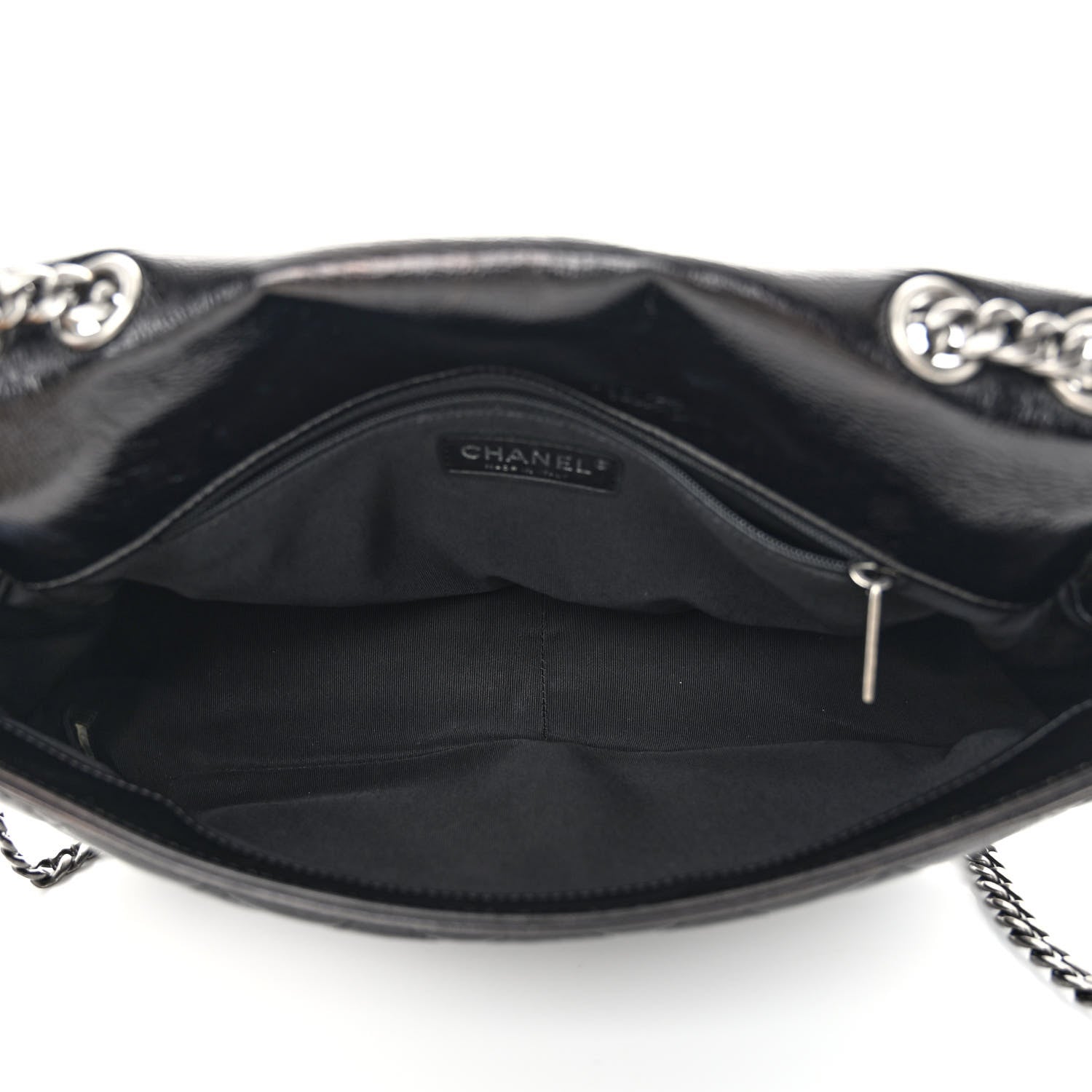 Chanel Shiny Goatskin Quilted Flap Black 5 of 10