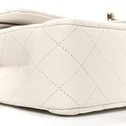 Chanel Caviar Quilted Medium Double Flap White 9 of 11