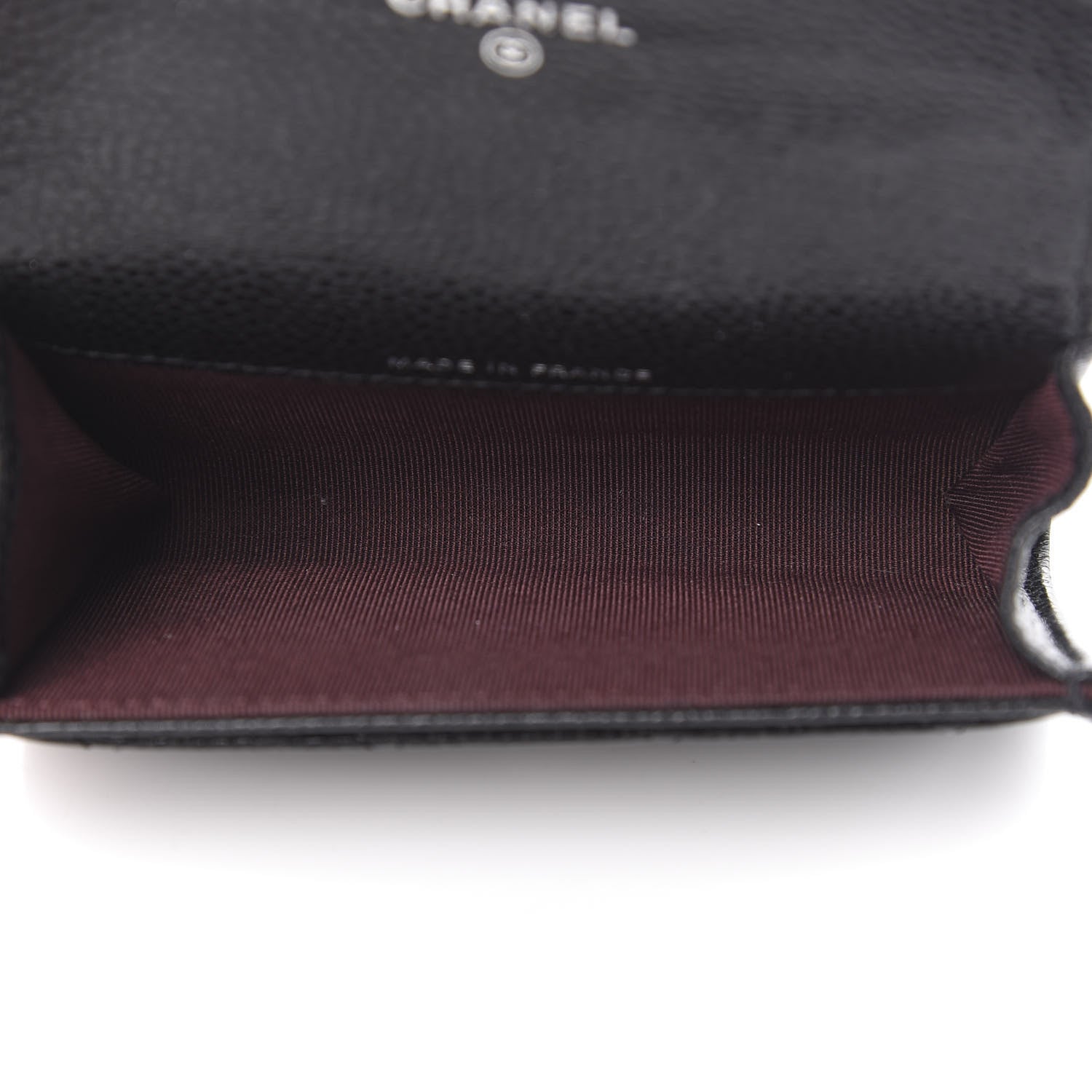 Chanel Caviar Quilted Flap Card Holder Wallet Black 5 of 9