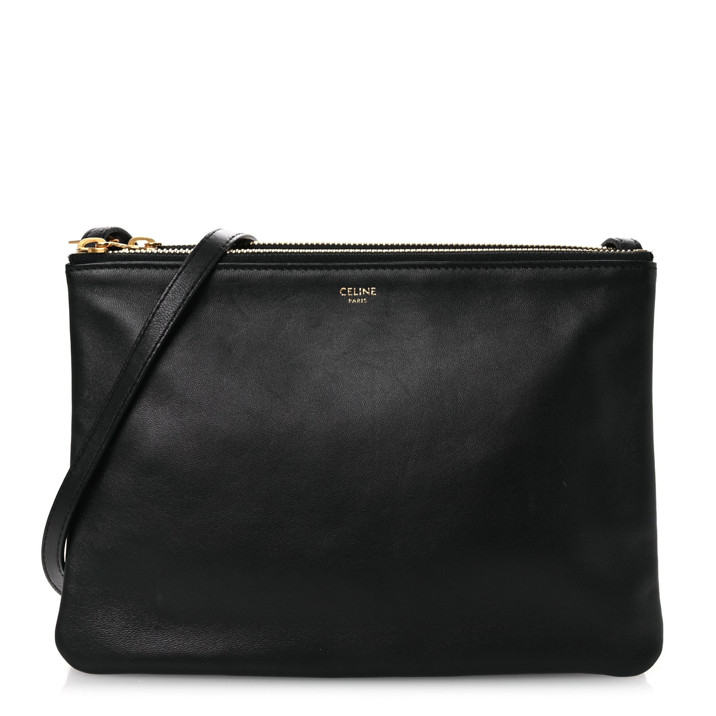 Lambskin Small Trio Crossbody Bag Black