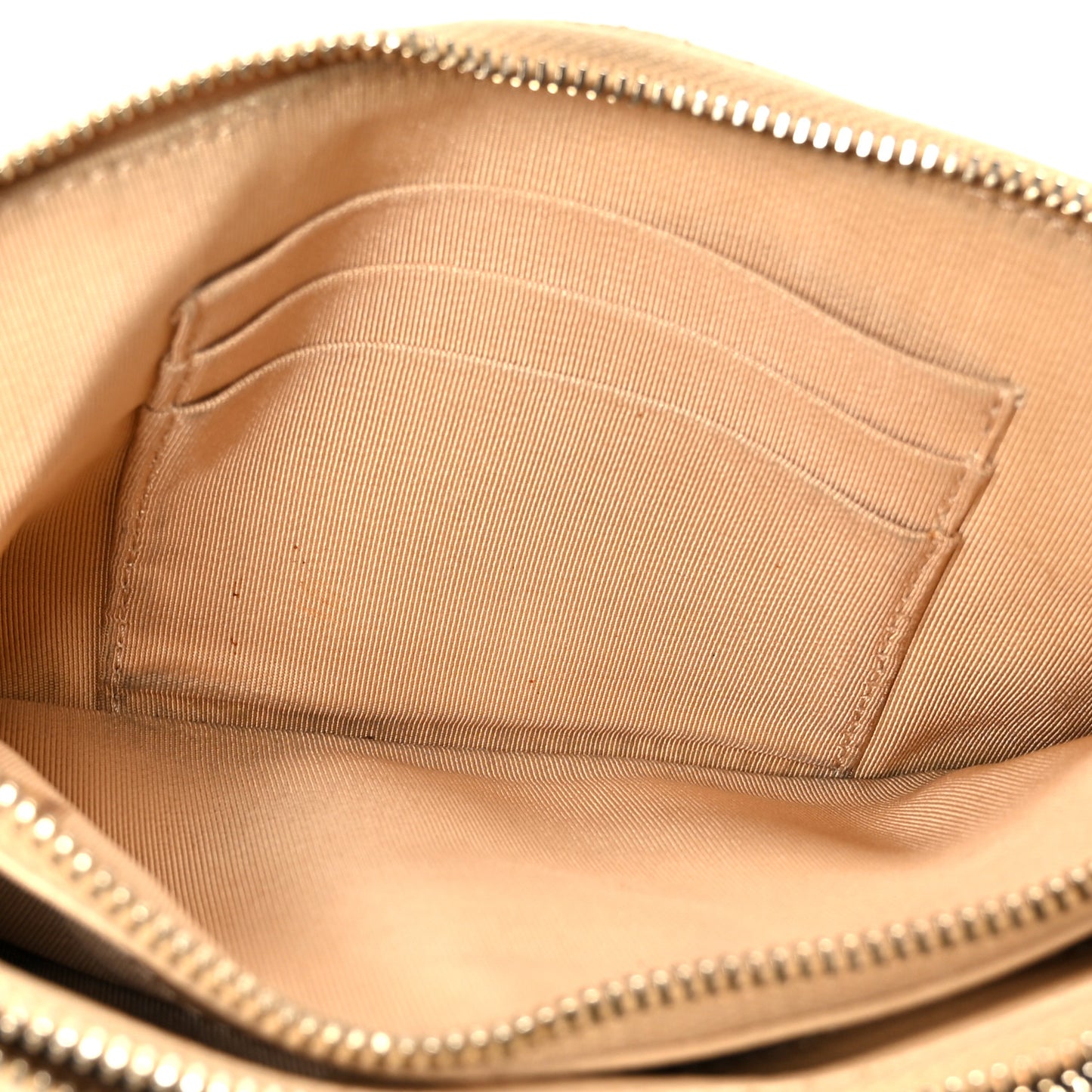Metallic Caviar Quilted Small Clutch With Chain Gold