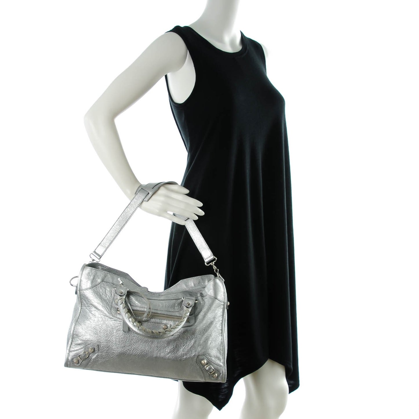 Agneau Giant 12 Silver Hardware City Gris Aluminum