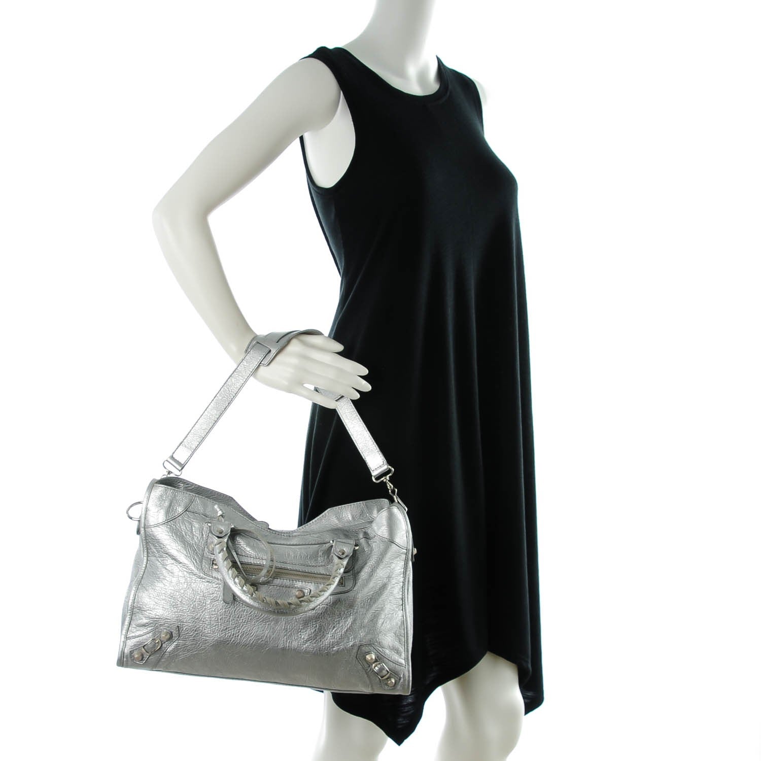 Balenciaga Agneau Giant 12 Silver Hardware City Gris Aluminum 2 of 8