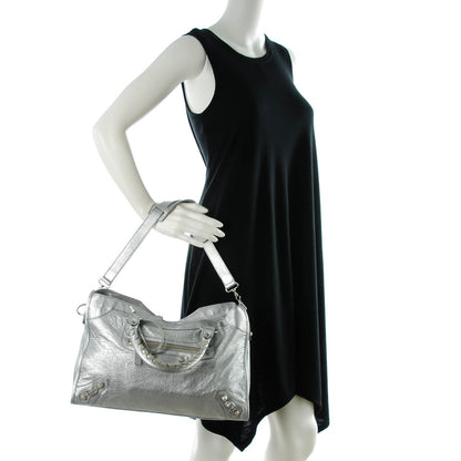 Balenciaga Agneau Giant 12 Silver Hardware City Gris Aluminum 2 of 8