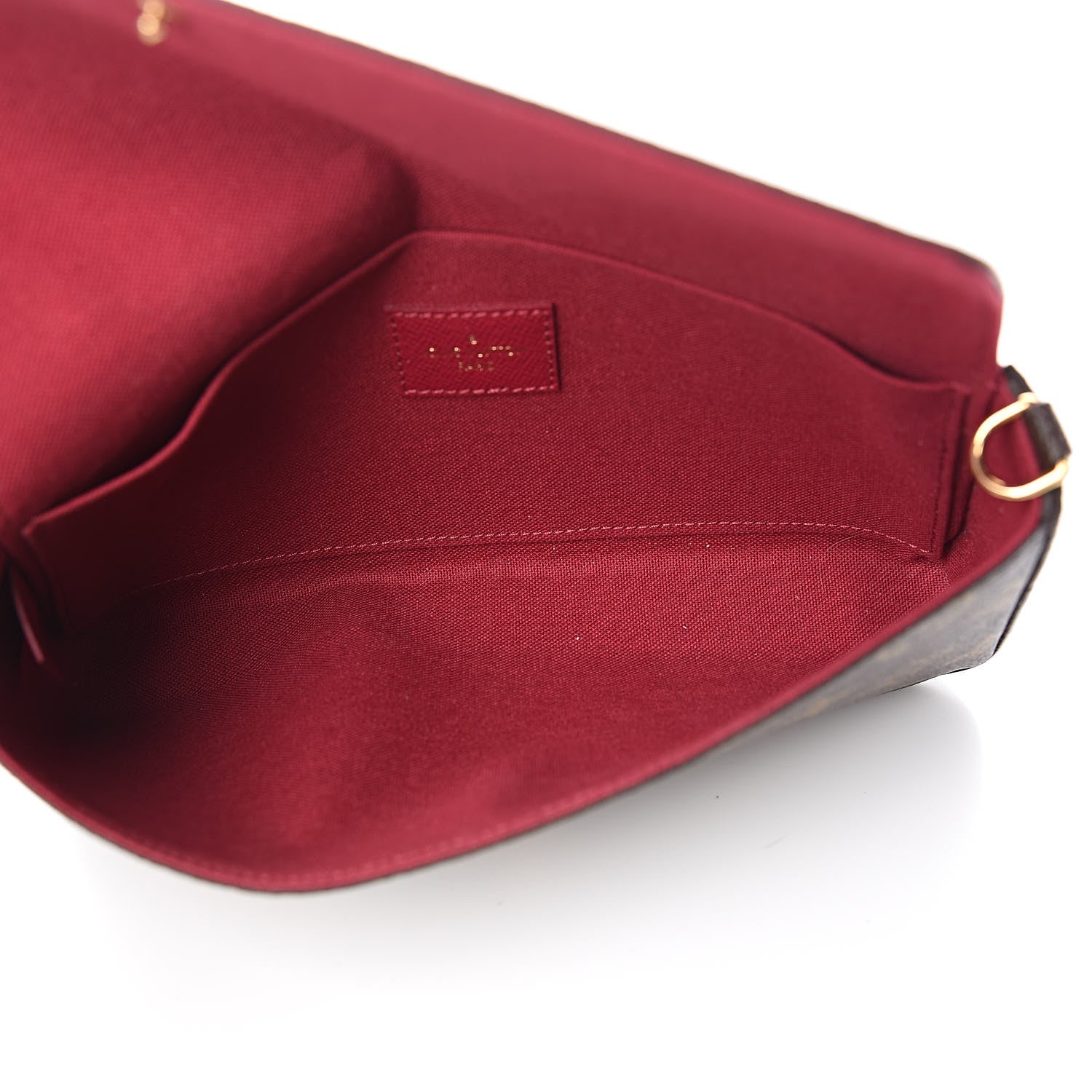 Louis Vuitton Monogram Pochette Felicie Chain Wallet Fuchsia 5 of 8