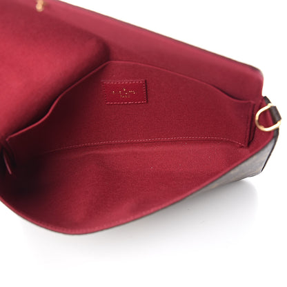 Louis Vuitton Monogram Pochette Felicie Chain Wallet Fuchsia 5 of 8