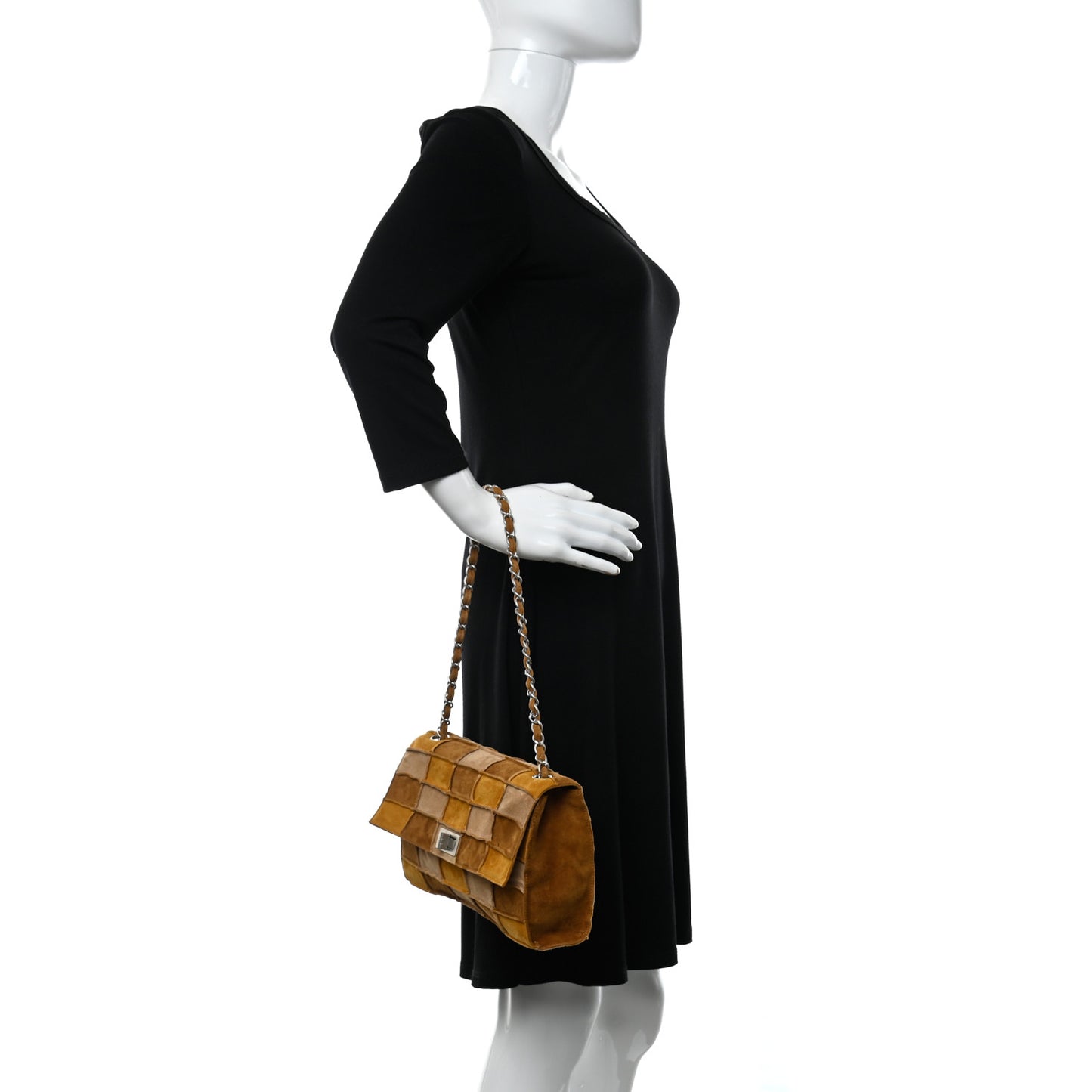 Suede Chocolate Bar Mademoiselle Flap Multicolor