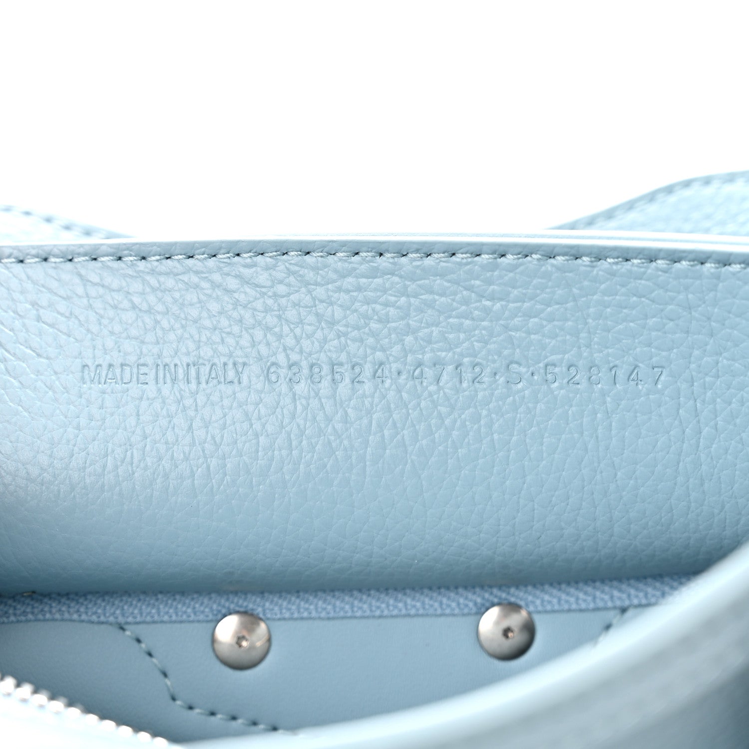 Balenciaga Grained Calfskin Neo Classic Silver Hardware Mini City Blue Grey 7 of 10
