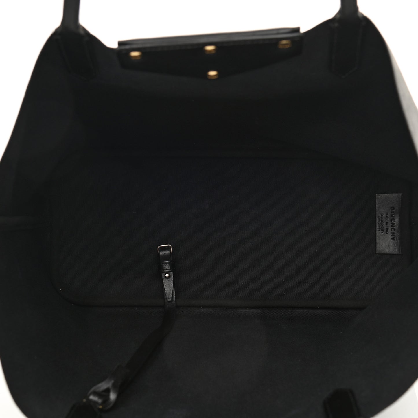 Textured Coated Canvas Bambi Print Large Antigona Tote Black