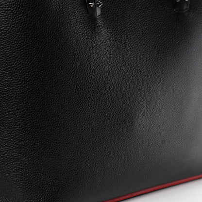Christian Louboutin Calfskin Spikes East West Cabata Tote Black 9 of 10