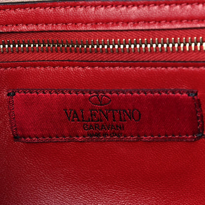 Valentino Garavani Lambskin Rockstud Spike Wallet on Chain Poudre 6 of 8