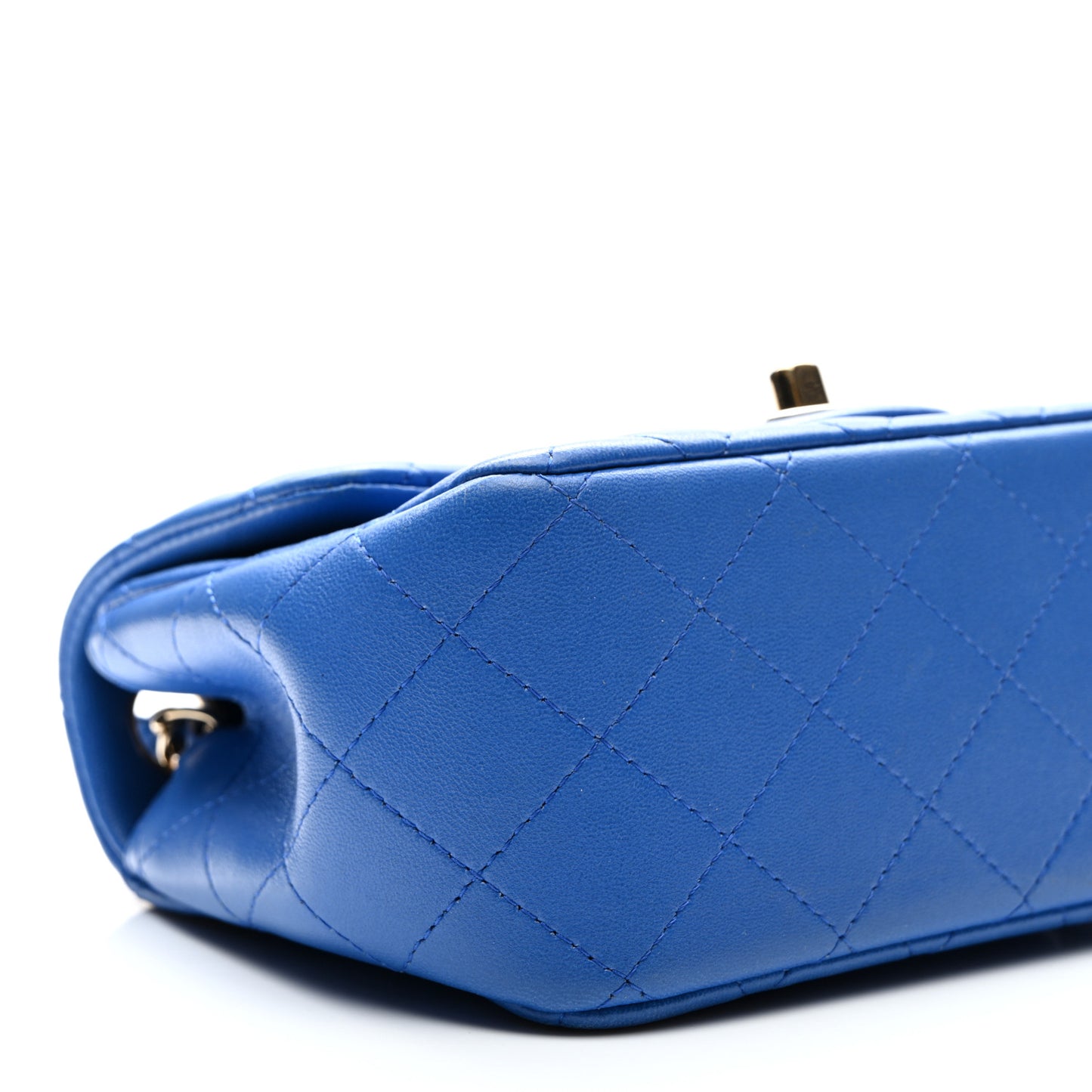 Lambskin Quilted Mini Square Flap Royal Blue
