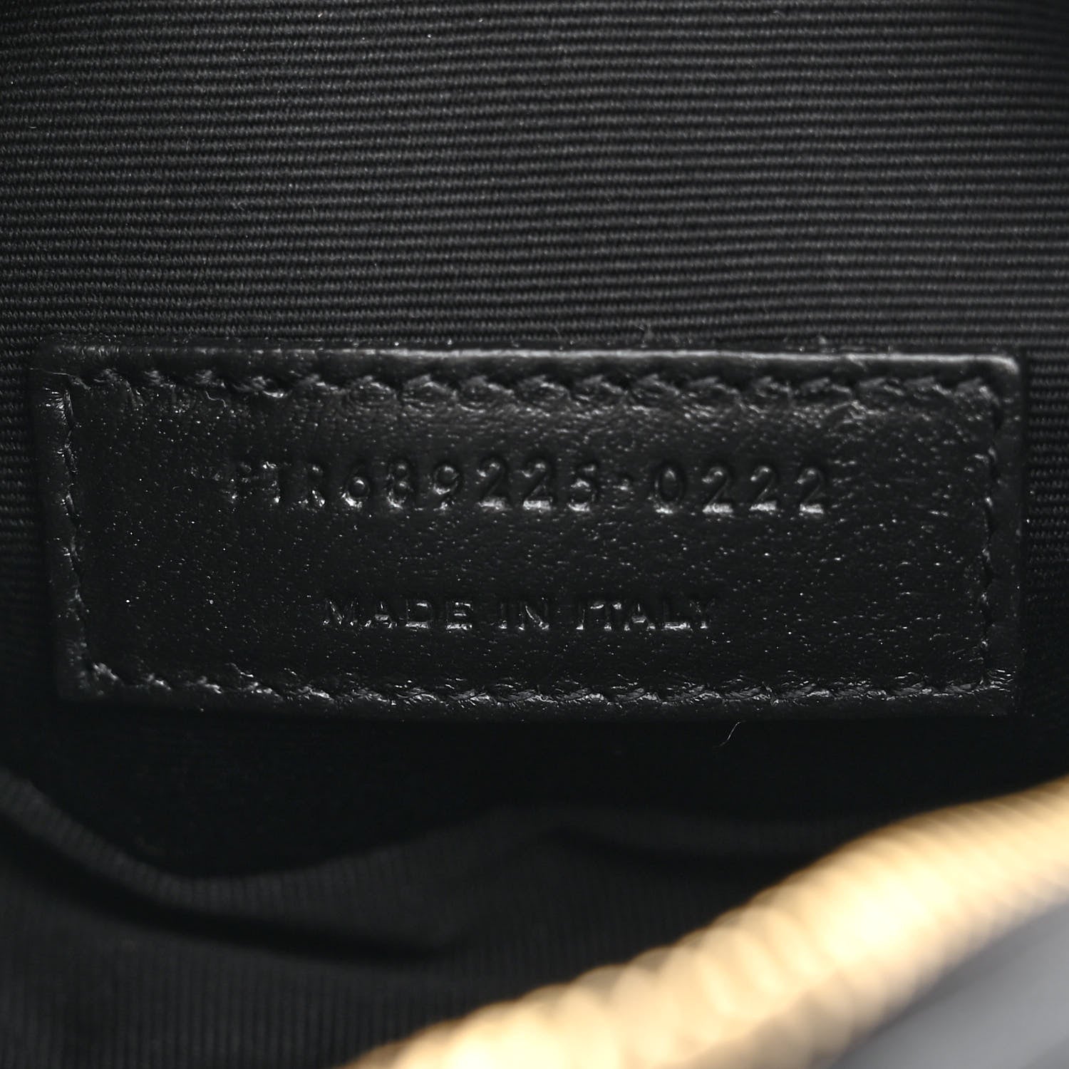 Saint Laurent Calfskin Matelasse Chevron Quilted Baby Round Vinyle Belt Bag Black 7 of 10
