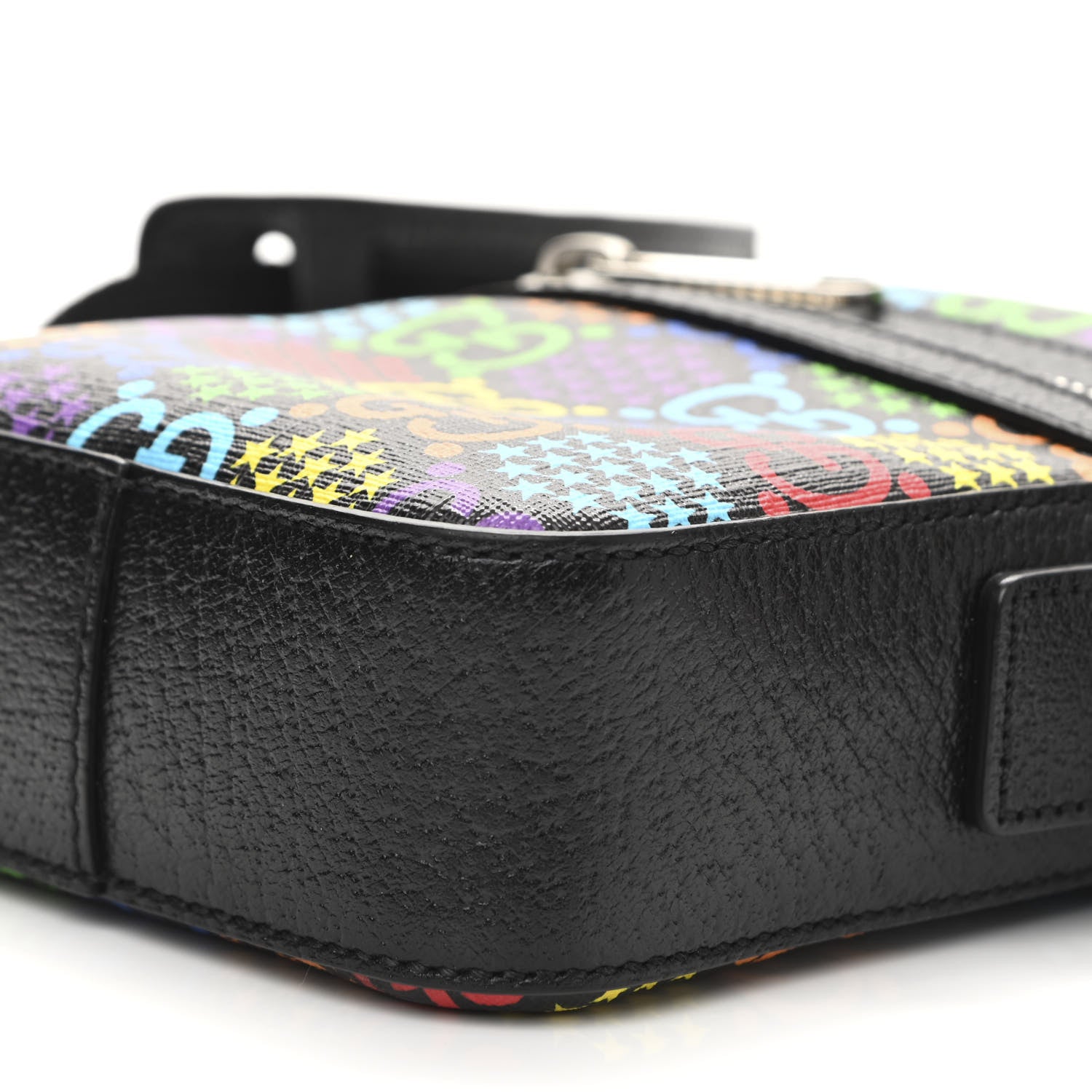 Gucci GG Supreme Monogram Psychedelic Messenger Bag Black 10 of 11