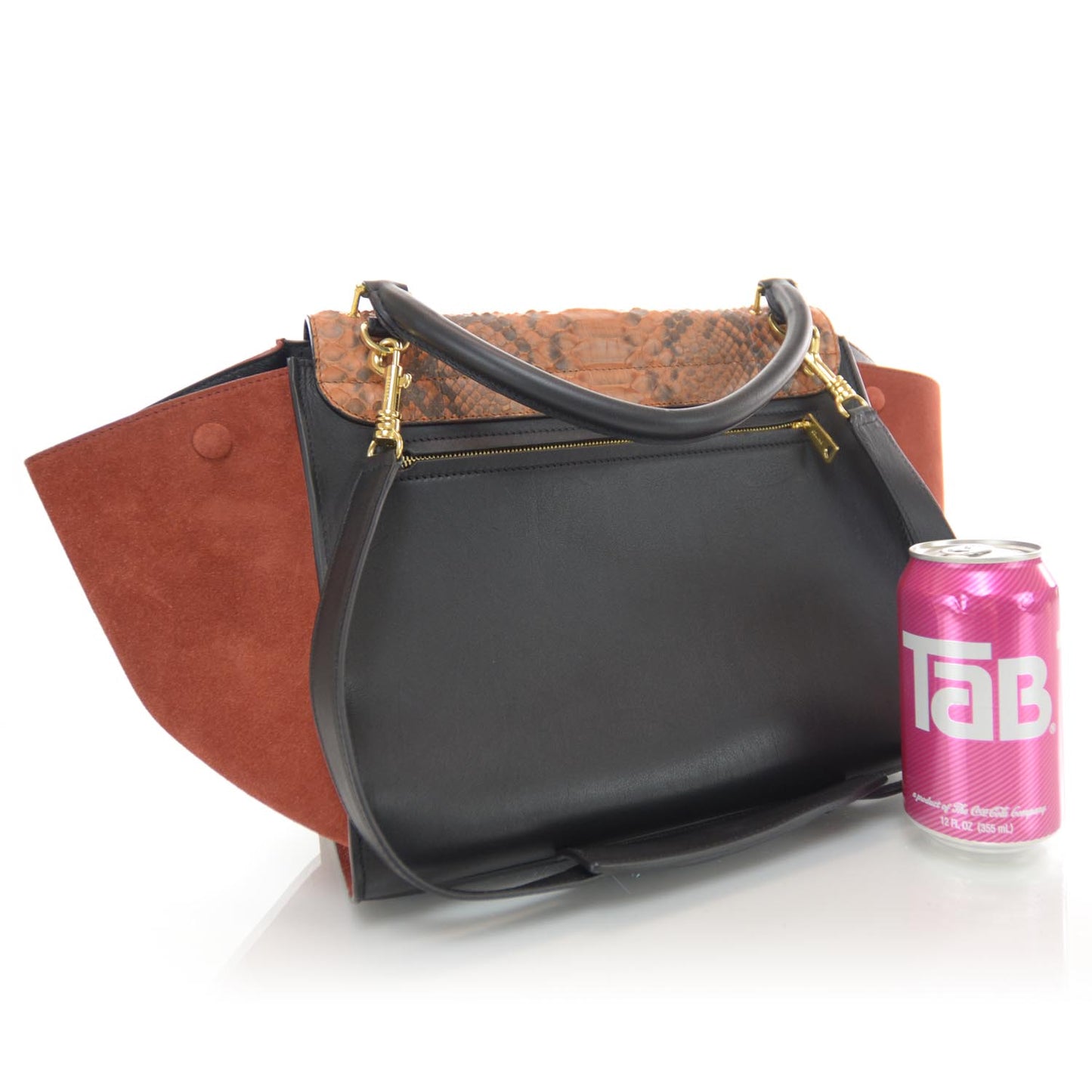 Python Suede Trapeze Blush