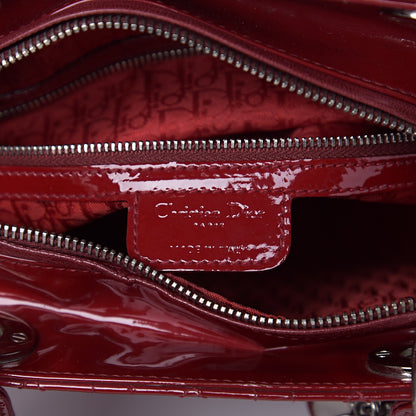 Christian Dior Patent Cannage Large Lady Dior Red 5 of 9