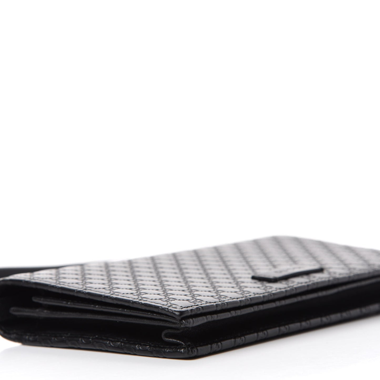 Microguccissima Crossbody Wallet Black