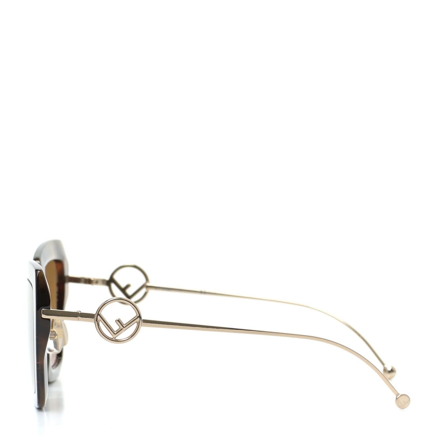 Fendi Acetate Metal F is Fendi FF Square Cat Eye Sunglasses FF 0424/F/S Havana 3 of 7
