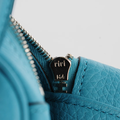 Hermes Taurillon Clemence Lindy 26 Bleu Saint Cyr 9 of 15
