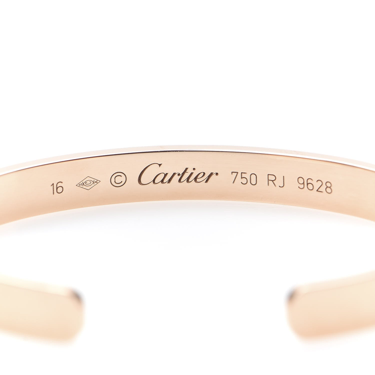Cartier 18K Pink Gold LOVE Cuff Bracelet 16 4 of 4