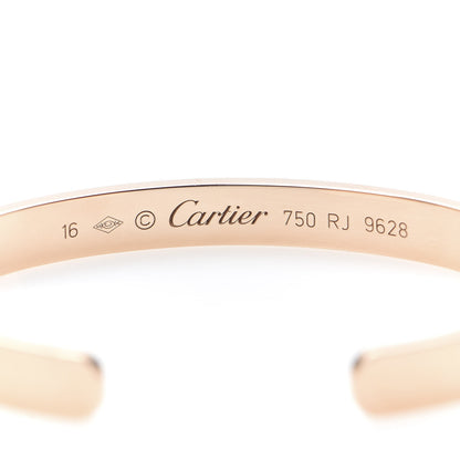 Cartier 18K Pink Gold LOVE Cuff Bracelet 16 4 of 4