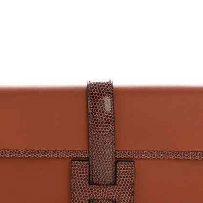 Hermes Swift Lizard Jige Elan Touch 29 Clutch Cuivre 8 of 11
