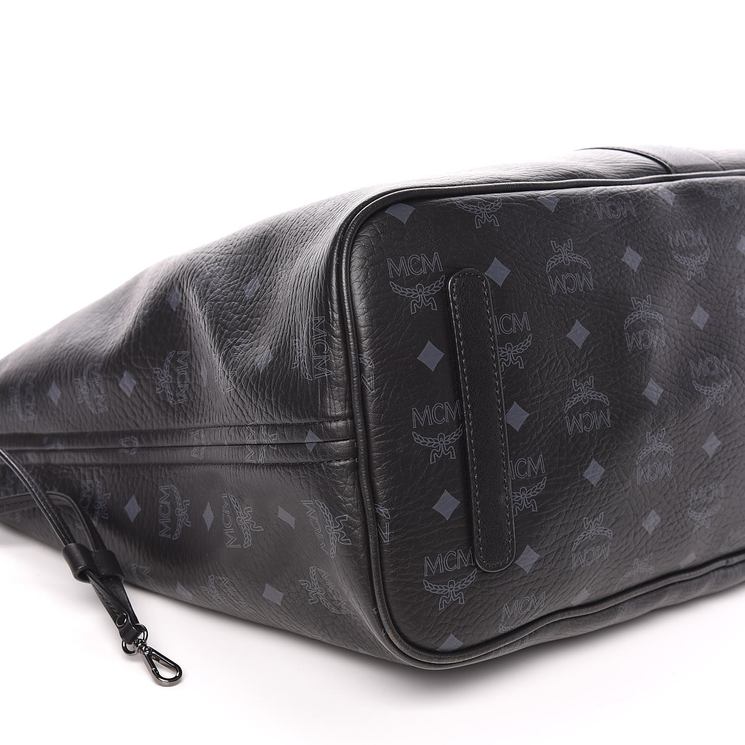 MCM Visetos Large Liz Reversible Shopper Tote Black 15 of 16
