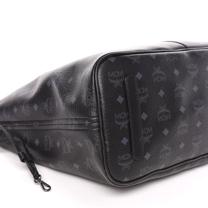 MCM Visetos Large Liz Reversible Shopper Tote Black 15 of 16
