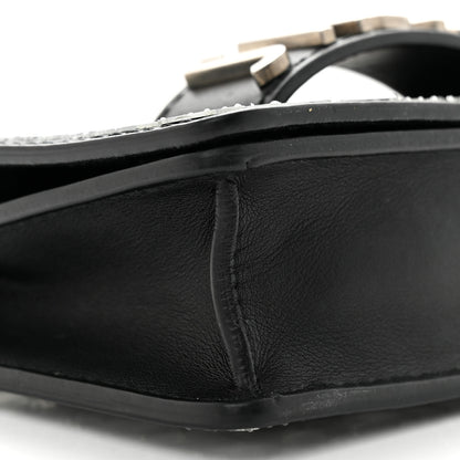 Christian Dior Smooth Calfskin Embroidered Mosaic of Mirrors Mini J'Adior Chain Flap Bag Black 8 of 11
