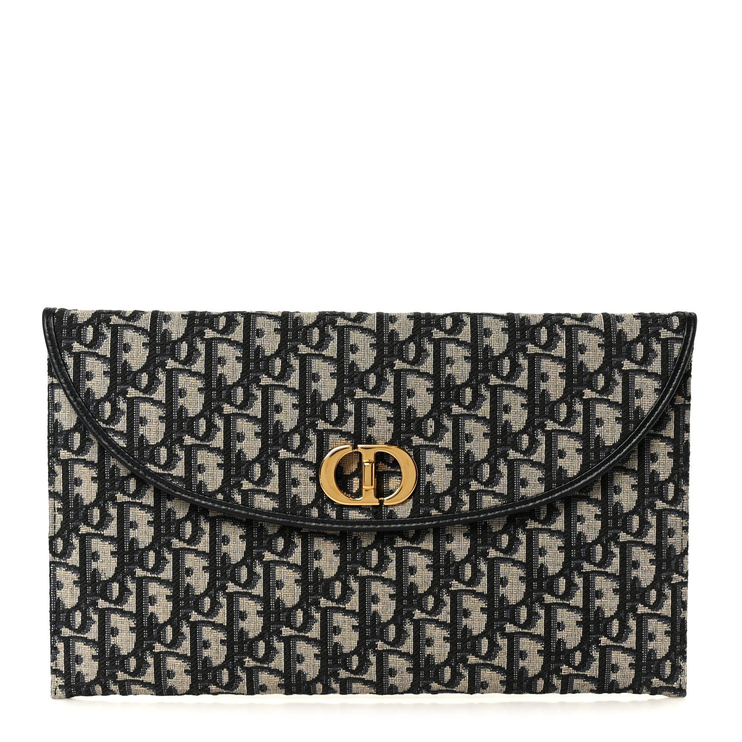 Christian Dior Oblique 30 Montaigne Avenue Pouch With Flap Blue 1 of 10