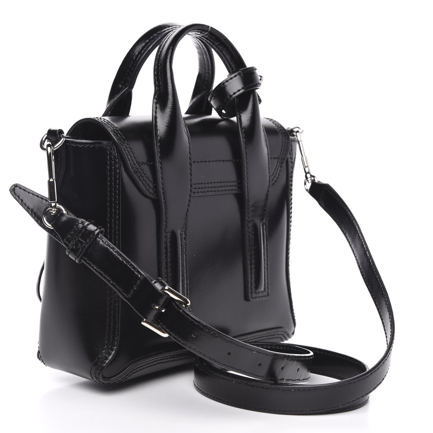 3.1 Smooth Calfskin Stingray Mini Pashli Satchel Black