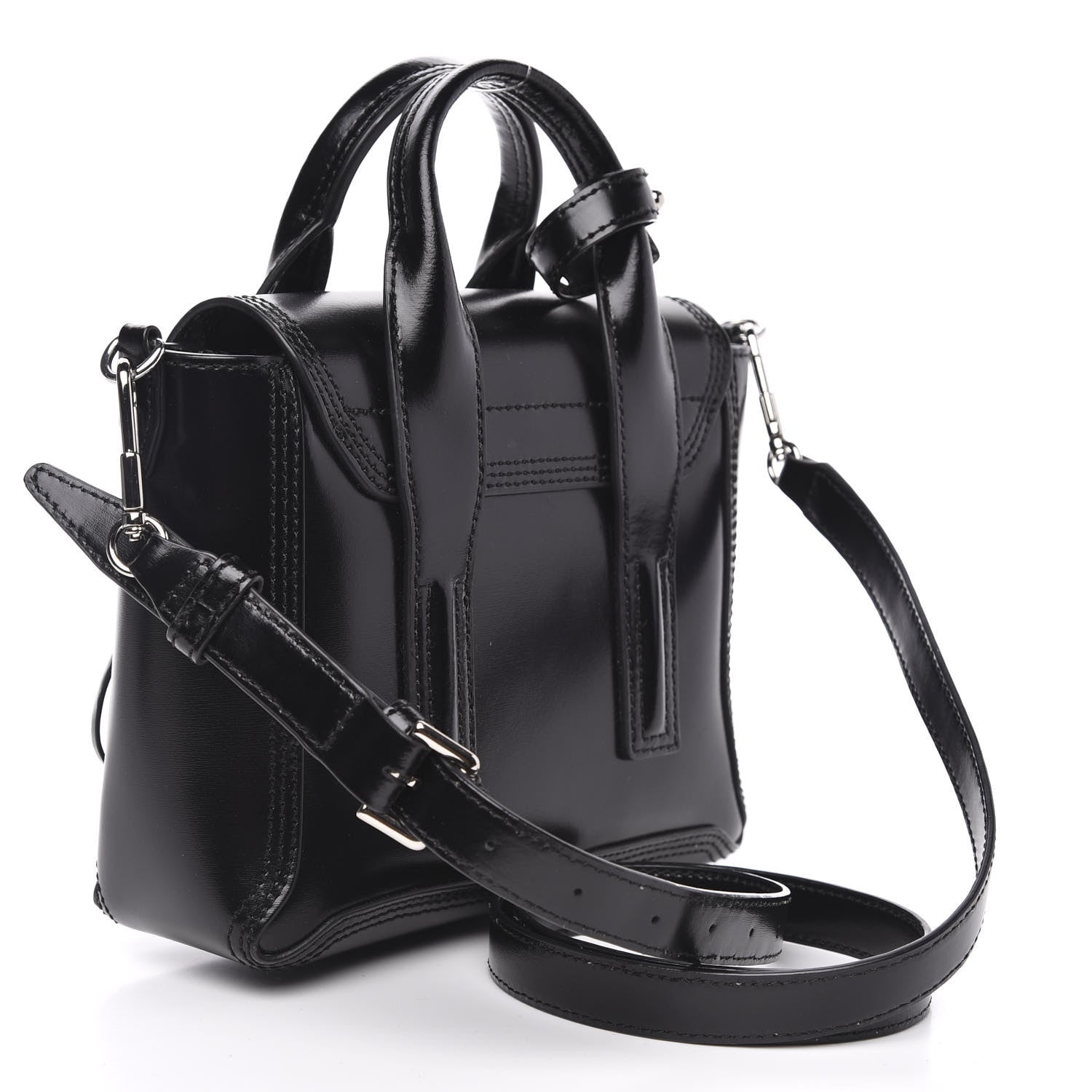 3.1 Phillip Lim 3.1 Smooth Calfskin Stingray Mini Pashli Satchel Black 3 of 11
