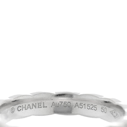 Chanel 18K White Gold Diamond Mini Coco Crush Ring 50 5.25 4 of 4