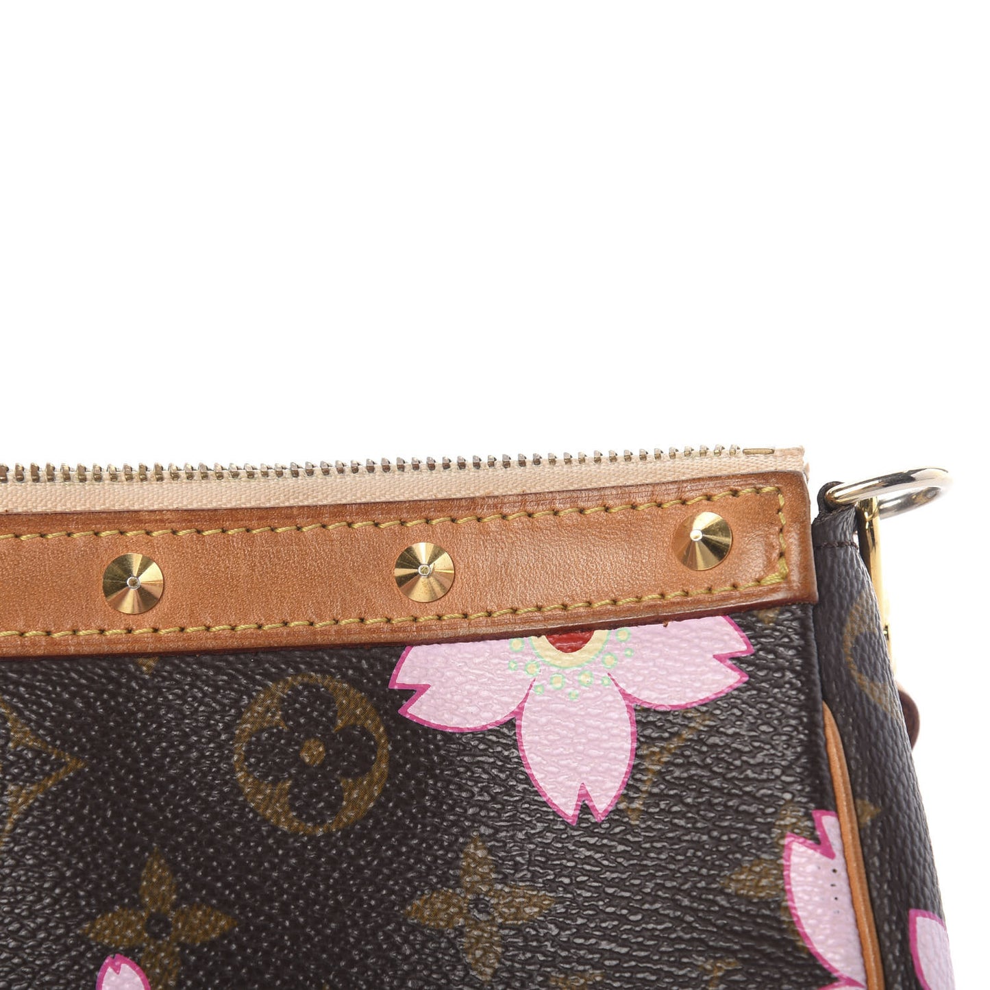Monogram Cherry Blossom Pochette Accessories Brown