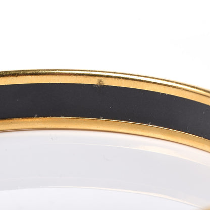 Hermes Enamel Printed Celestial Mythology Narrow Bracelet 70 Black 6 of 6