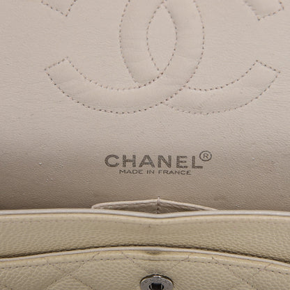 Chanel Caviar Quilted Medium Double Flap Beige Clair 7 of 12